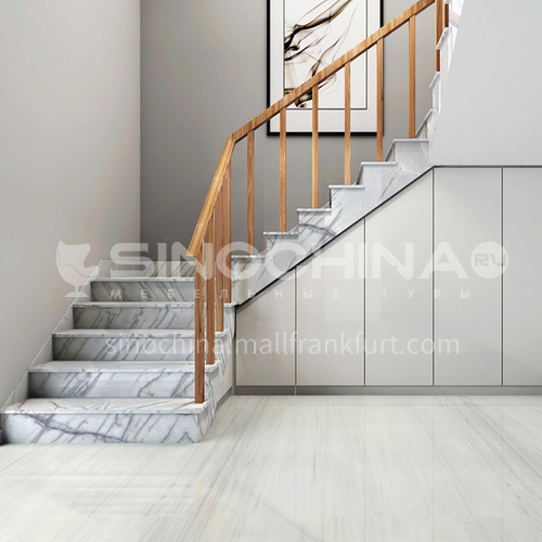 Natural white modern luxury marble staircase M-XA70M staircase